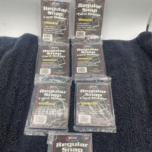 BCW Lot of 7 Regular Snap Card Holders